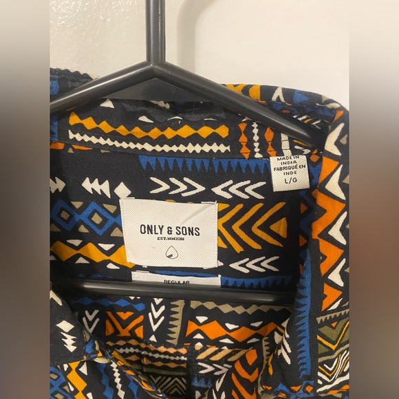 Only and Sons Men’s Button Up T-Shirt - Picture 6 of 7